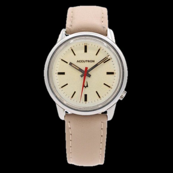 Vintage 35mm Accutron 952 Men's Tuning Fork Wristwatch 218 0 USA Steel - Picture 1 of 4